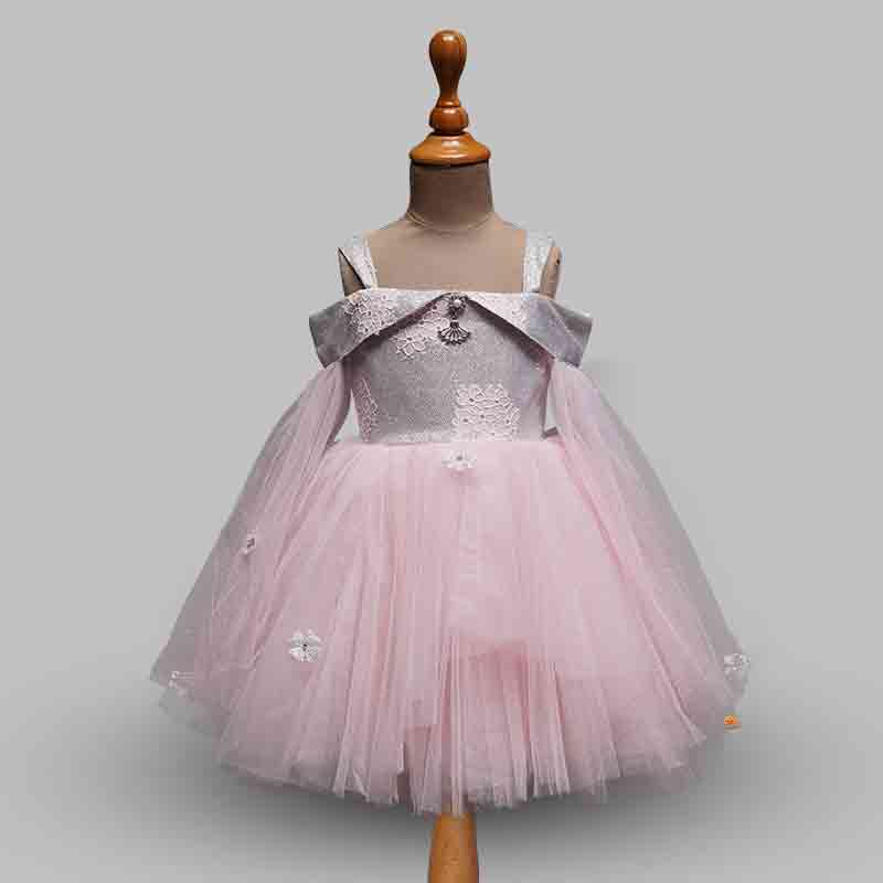 Pink Designer Frock for Kids