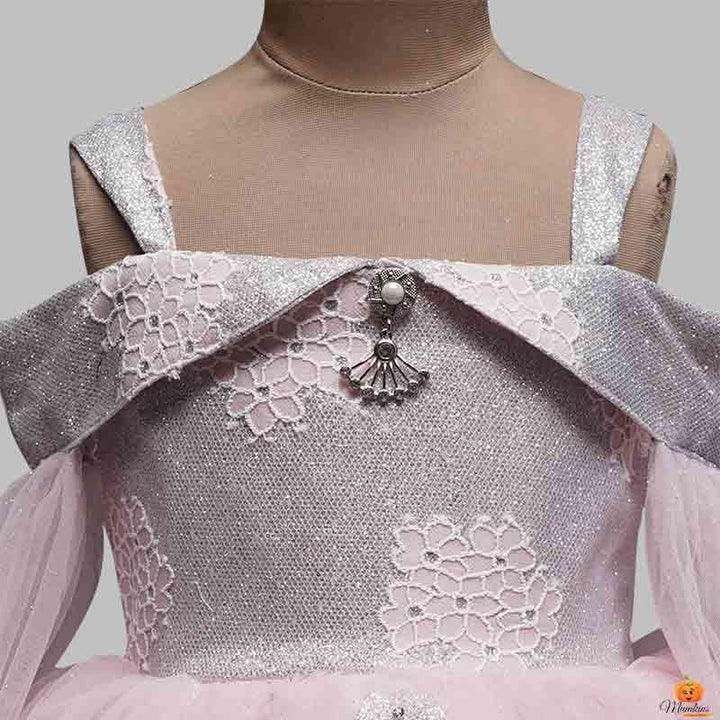 Pink Designer Frock for Kids