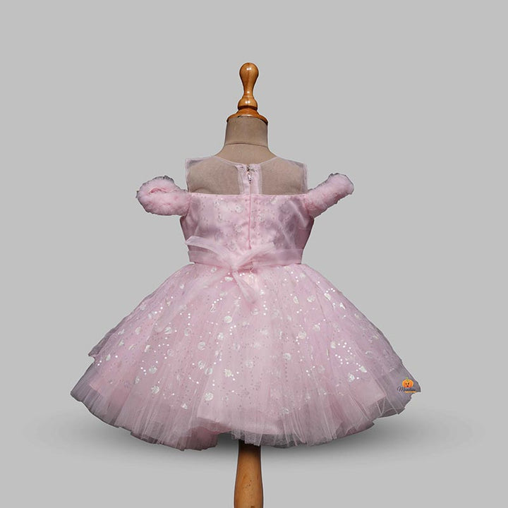 Pink Party Wear Kids Frock