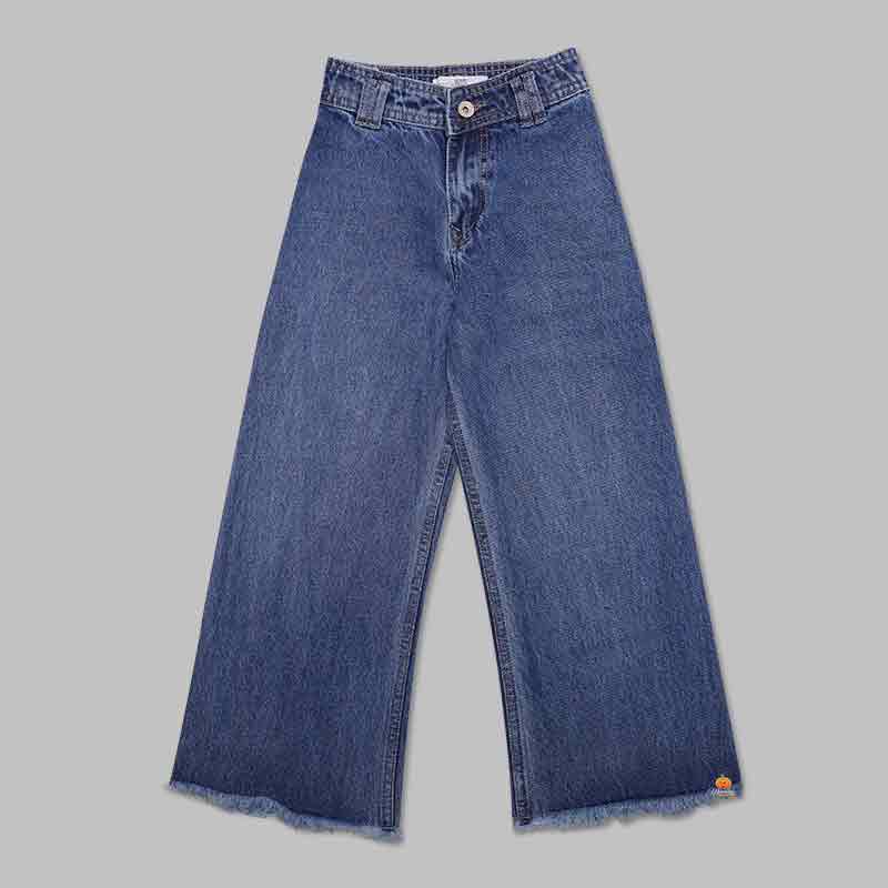 Denim Jeans for Girls and Kids Front View