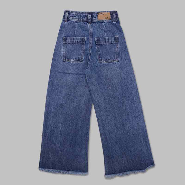 Denim Jeans for Girls and Kids Back View