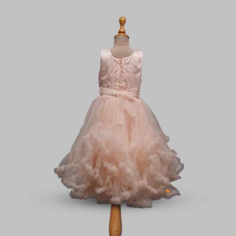 Peach Gown for Kids Girls