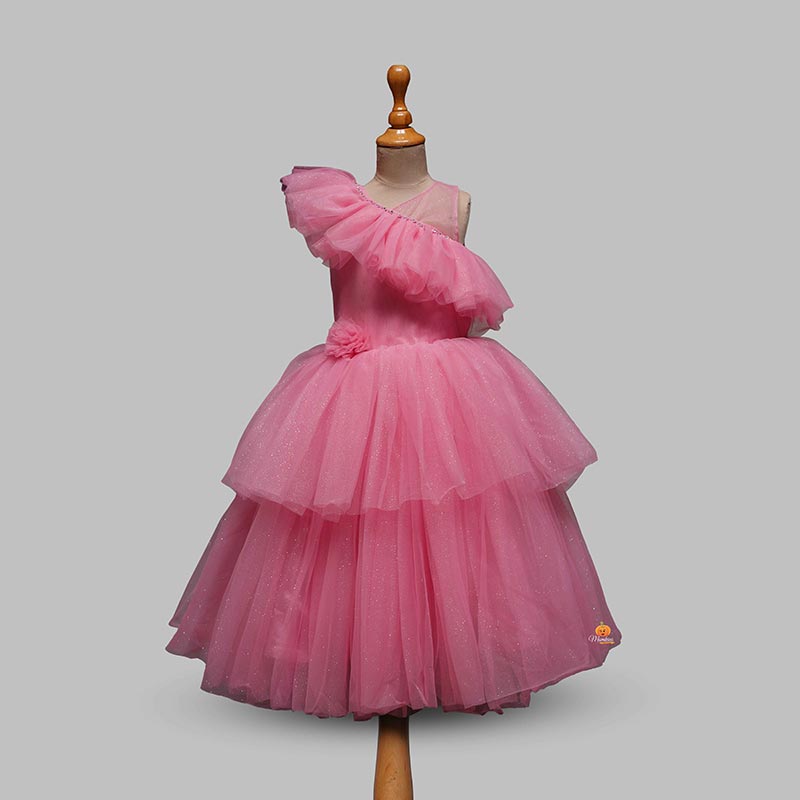 Pink Designer Gown for Girls