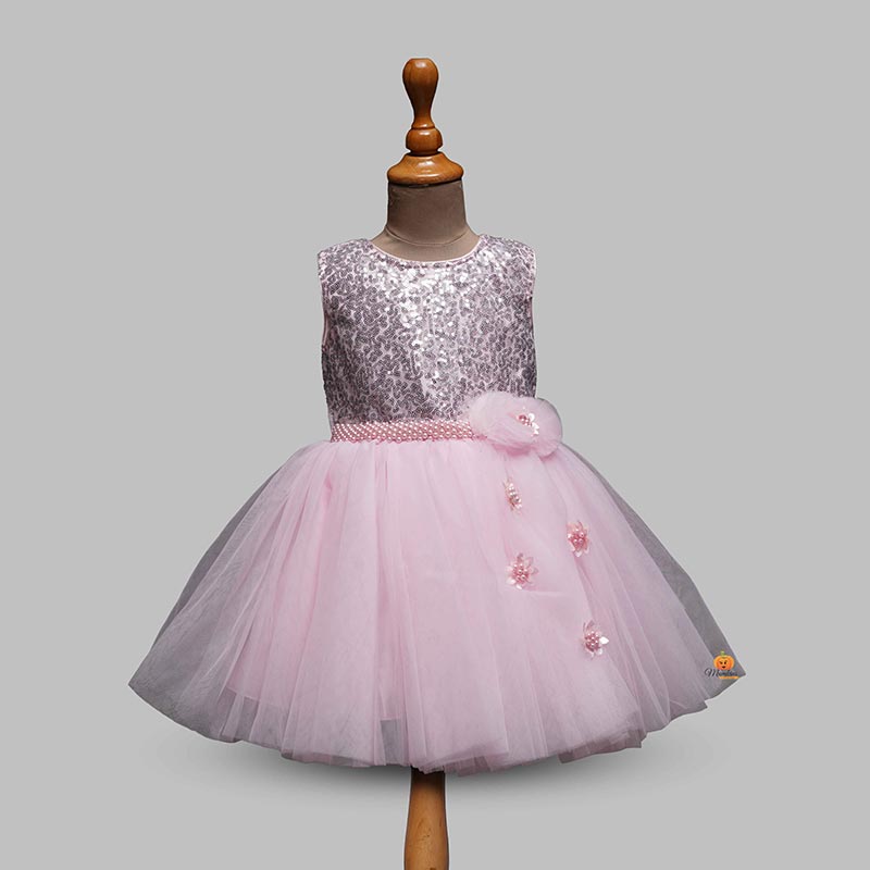 Peach Long Gown for Kids