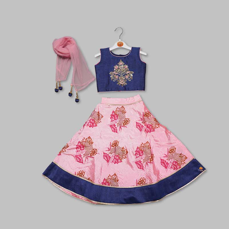 Kids Lehenga Choli With Pattern