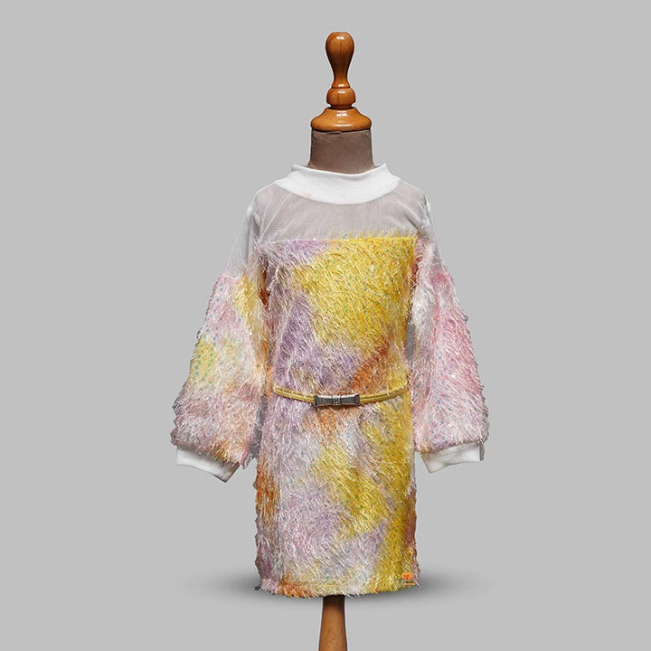 Tie Die Full Sleeves Girls Midi