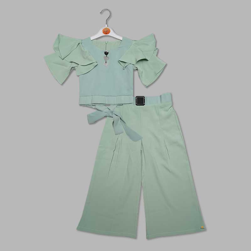 Pista Plazo Suit For Girls 