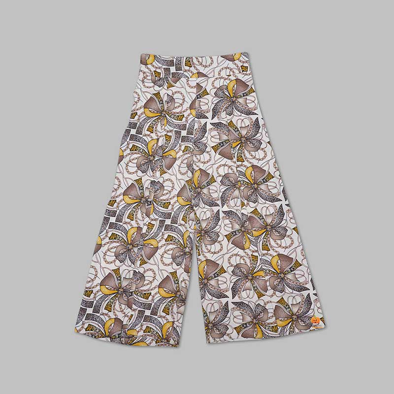 Full Sleeves Yellow Plazo Suit For Girls