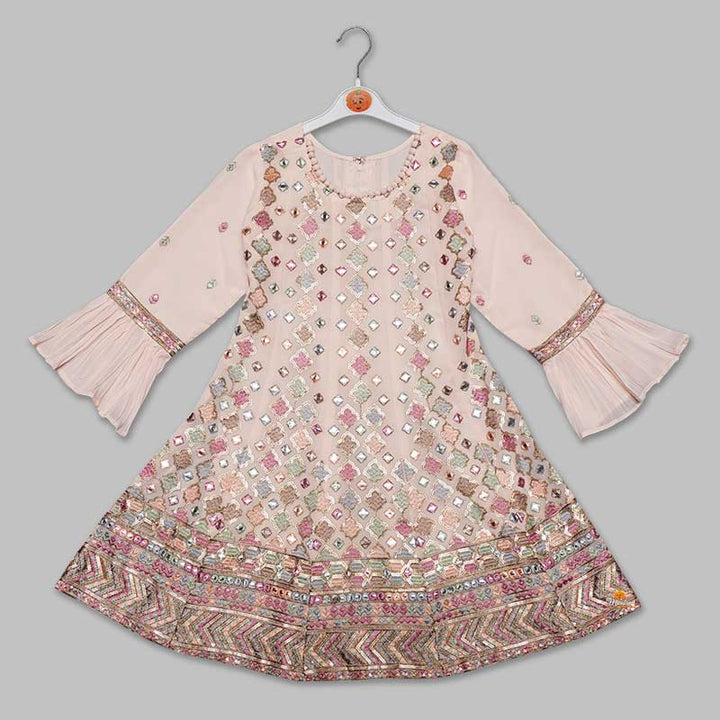 Peach Salwar Suit For Girls