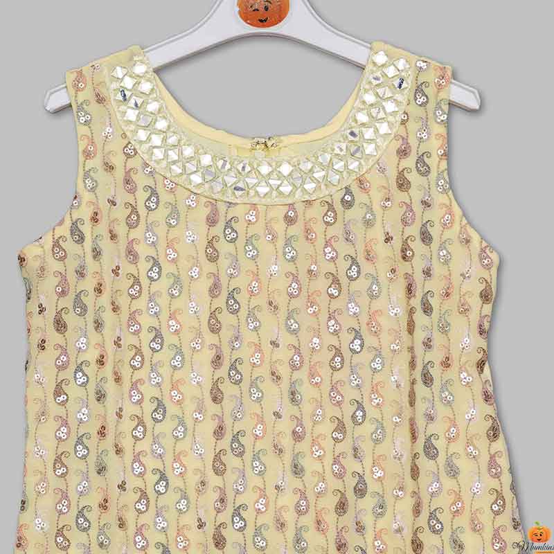 Lemon Salwar Suit For Girls