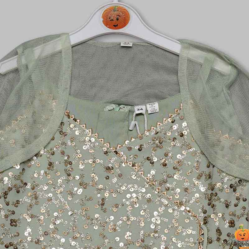 Pista Salwar Suit For Girls With Pattern