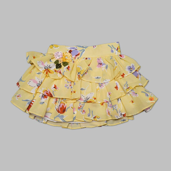 Pink-Lemon Skirt For Girls
