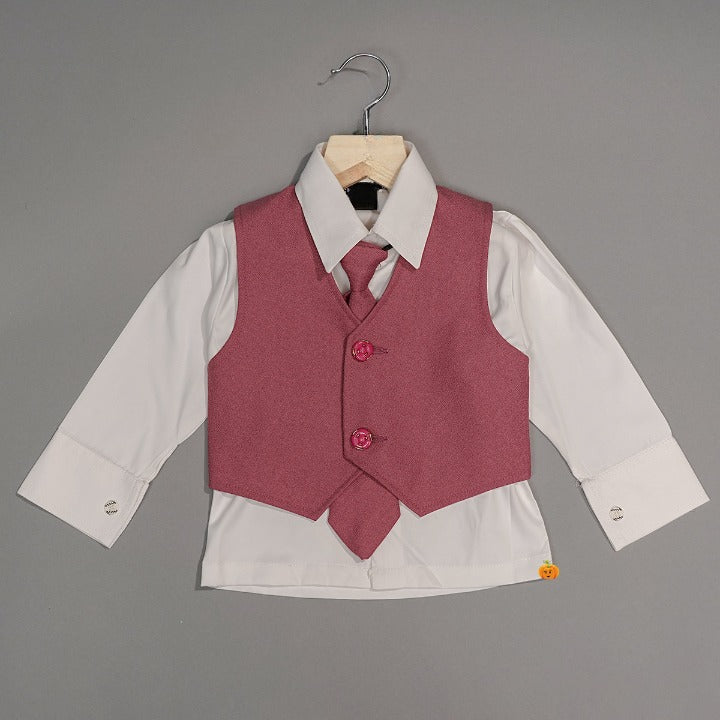 Onion Party Wear Boys Suit Top Inner View