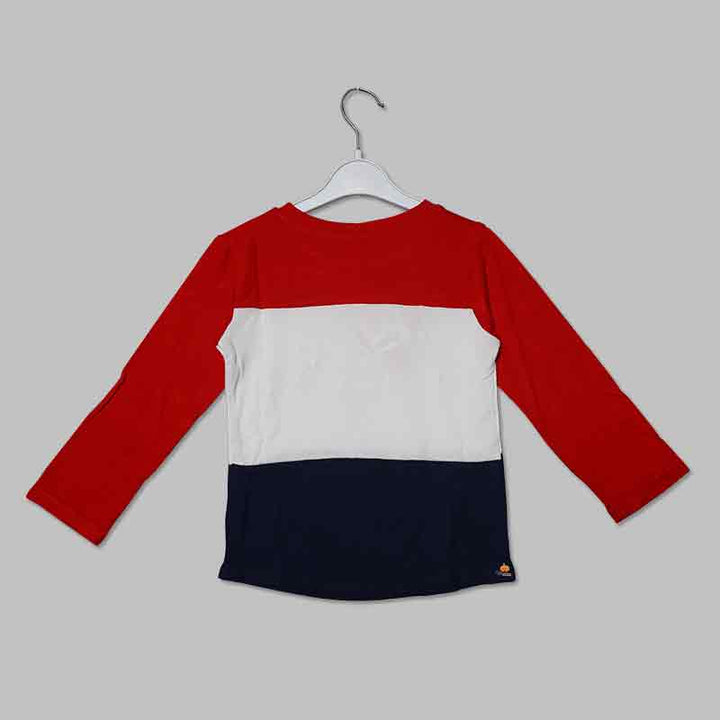 Black-Red T-shirt for Kid Girls
