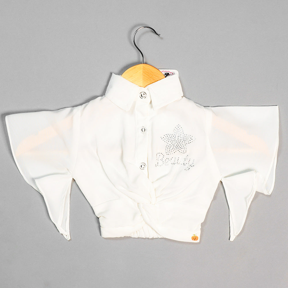 Star Design Top for Kids & Girls Front View