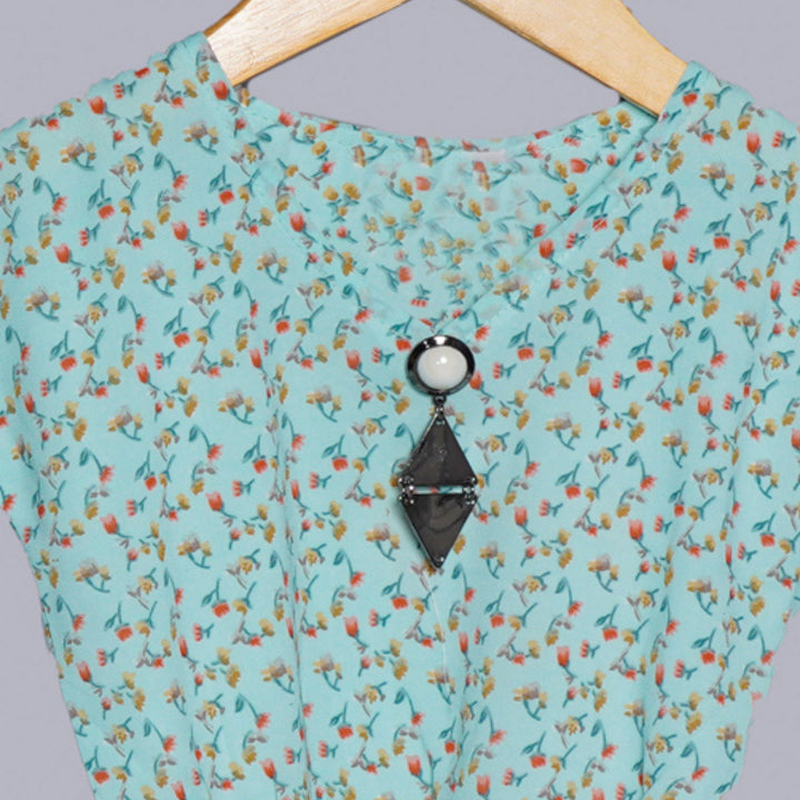 Knotted Floral Design Kids Top