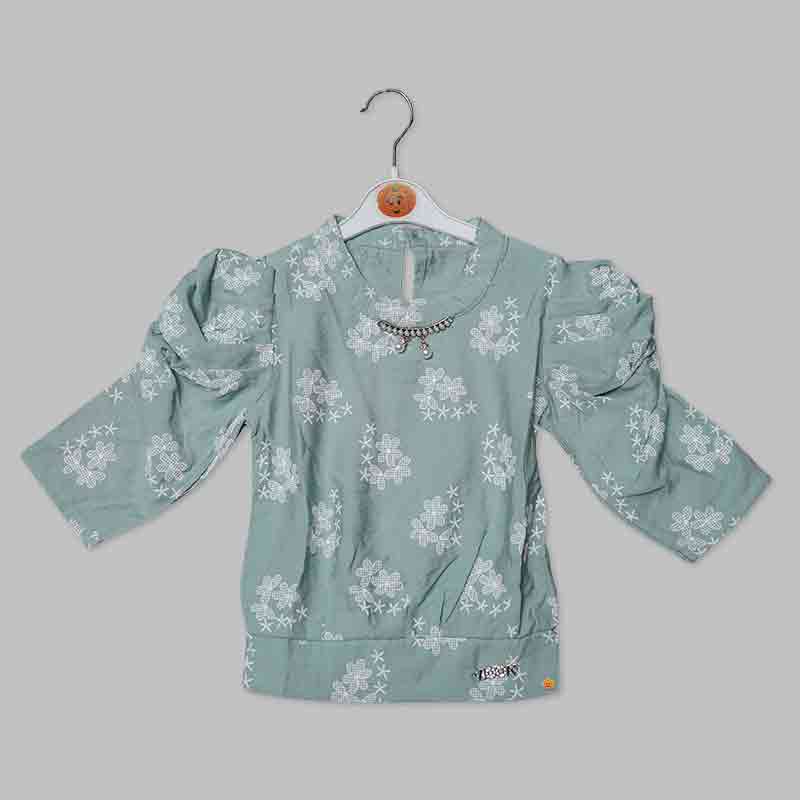 Top for Kid Girls with Flower Design