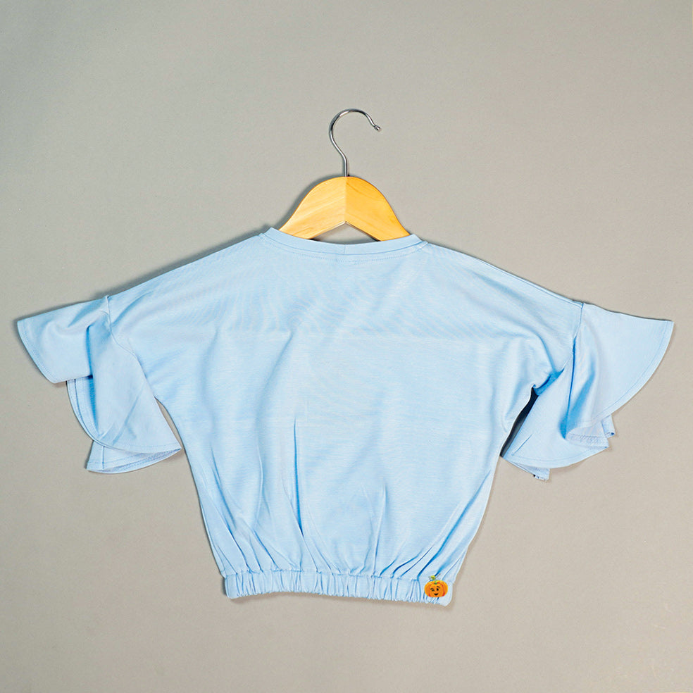 Calligraphic Print Kids Top