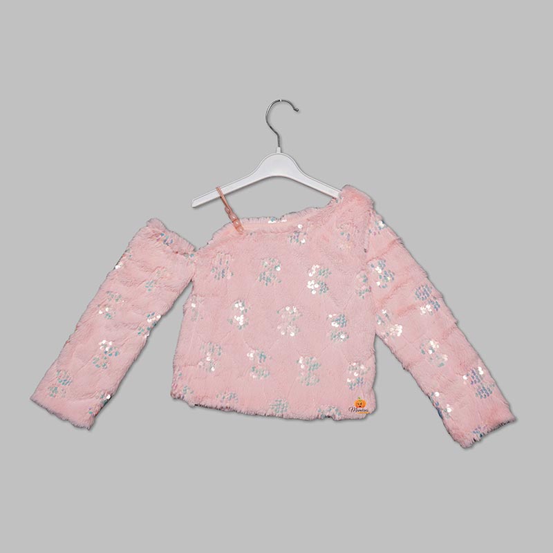 Peach-Pink Top for Girls Back View