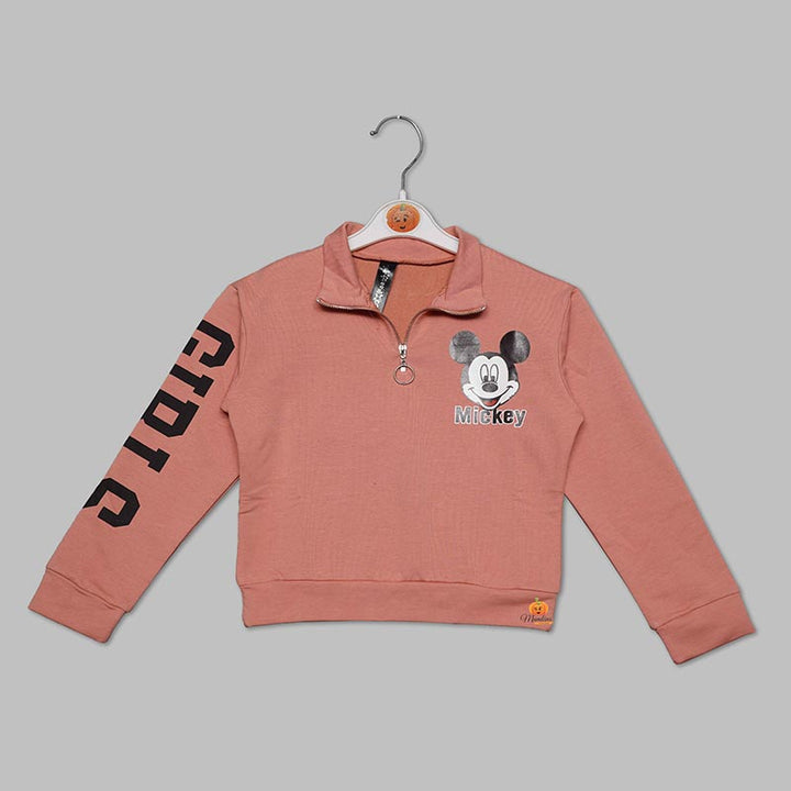 Full Sleeves Kids Tops Wear for Girls Front View