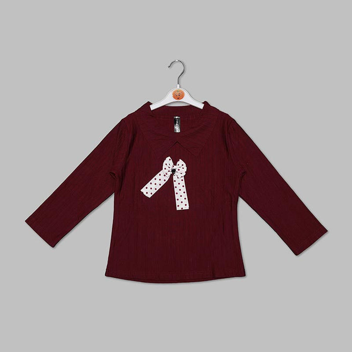 Full Sleeves Top for Girls Front View