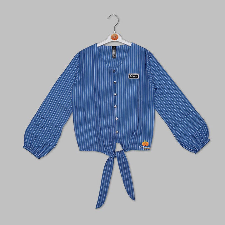 Top for Girls with Attractive Pattern Front View