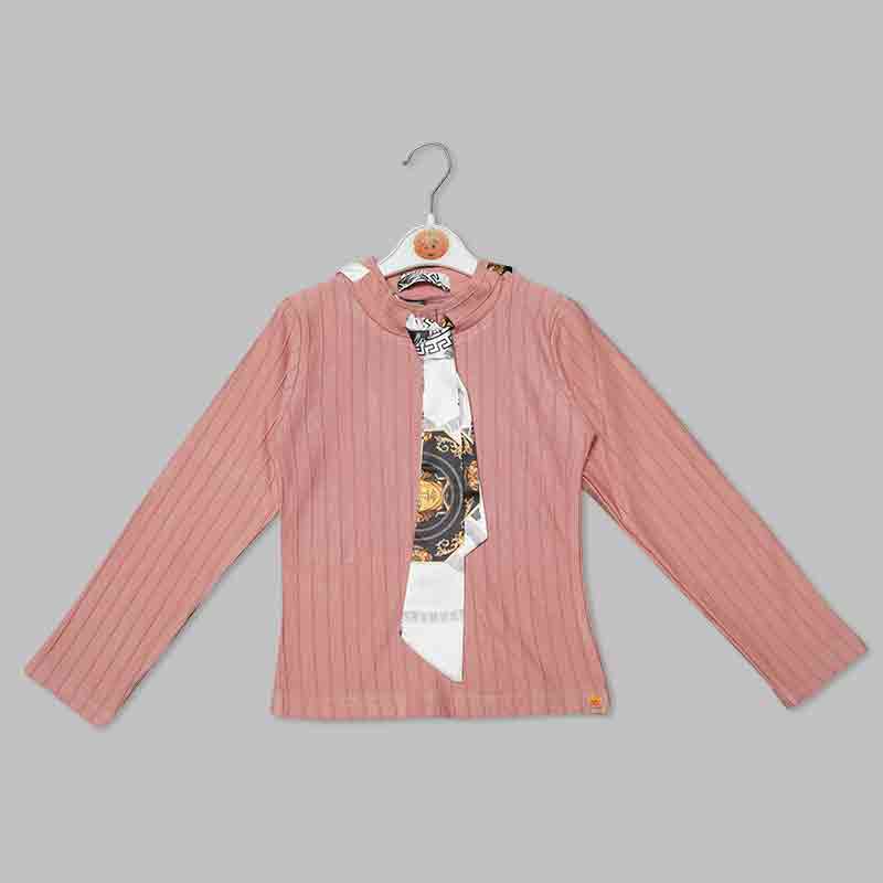 Top for Kid Girls with Tie