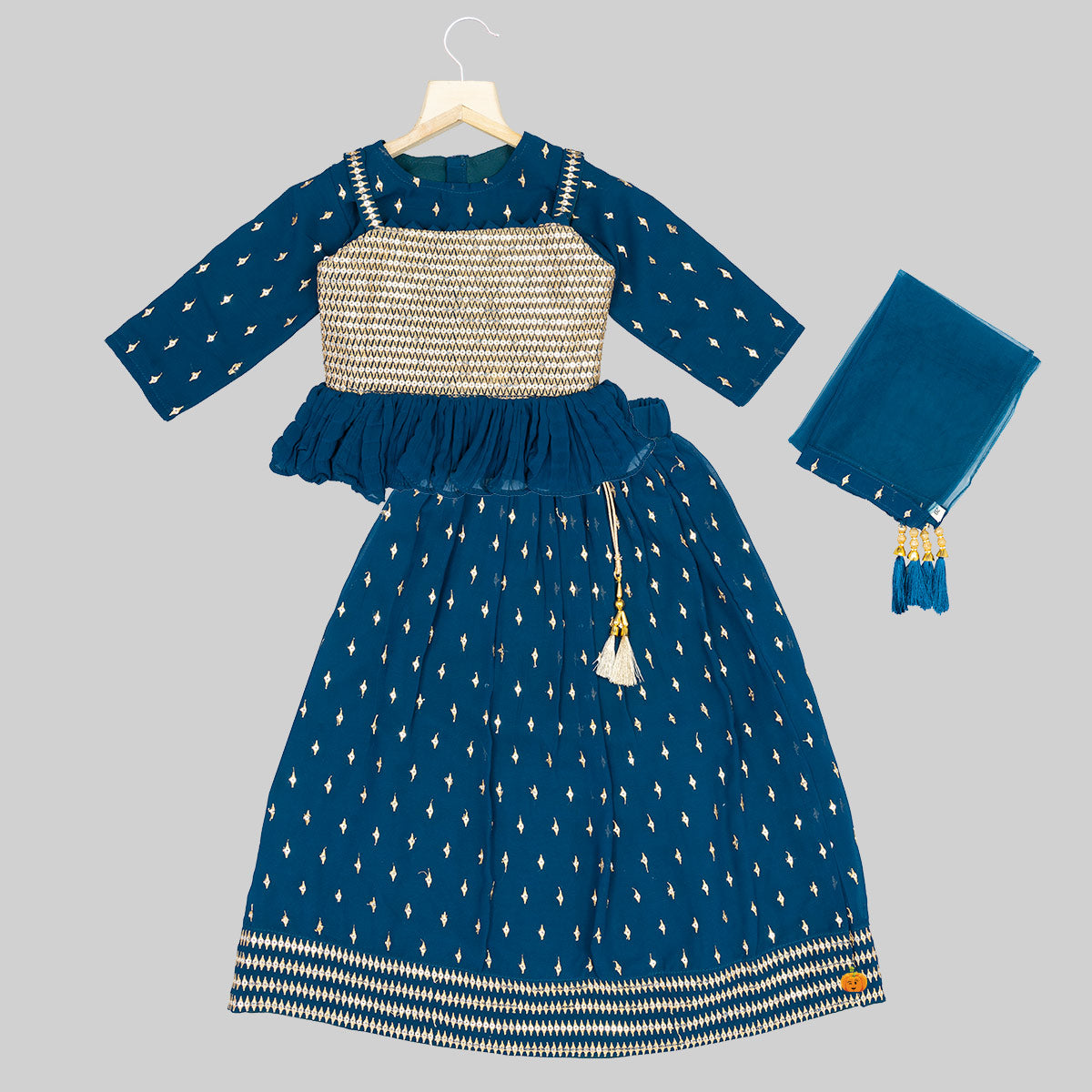 Buy Rama & Rani Sequin Embroidered Girls Lehenga Choli – Mumkins