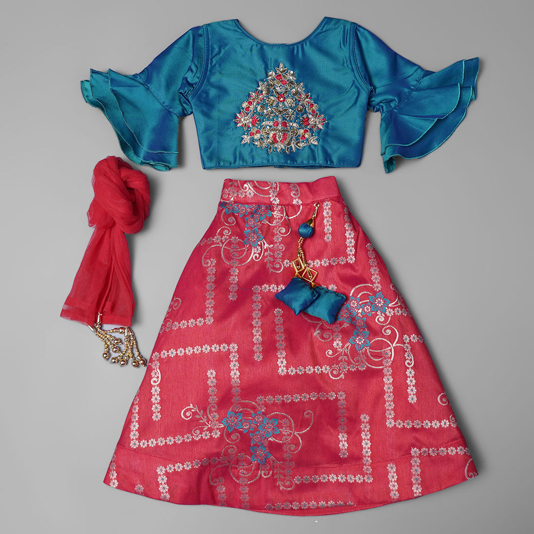 Blue Girls Lehenga Choli