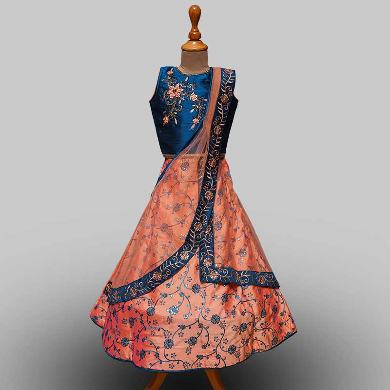 Blue Girls Lehenga Choli