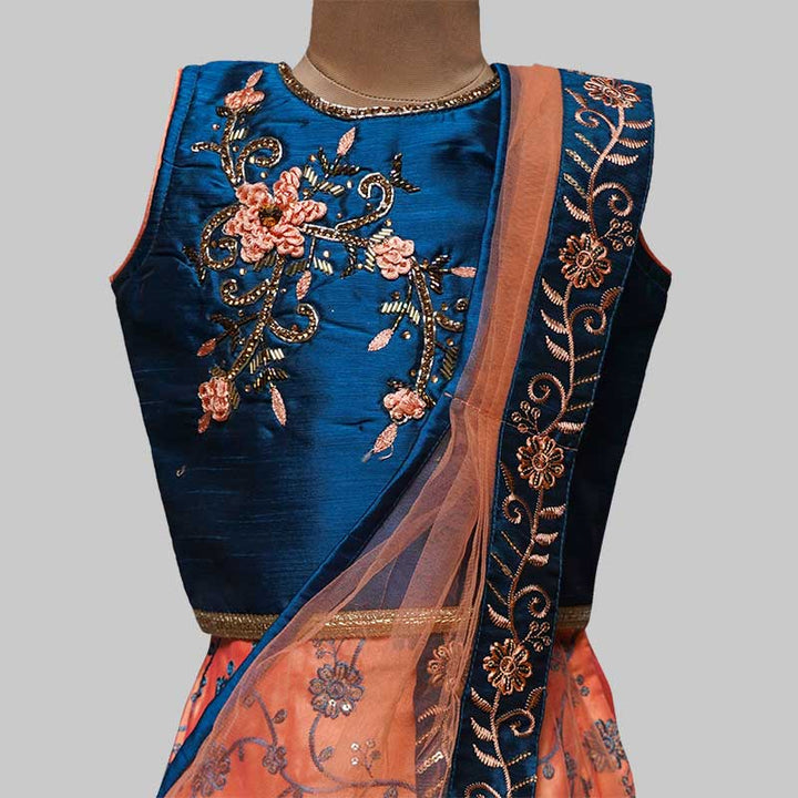 Blue Girls Lehenga Choli
