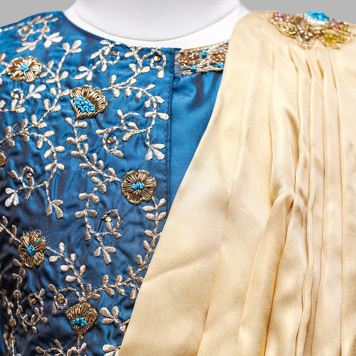 Navy Blue Girls Lehenga Choli