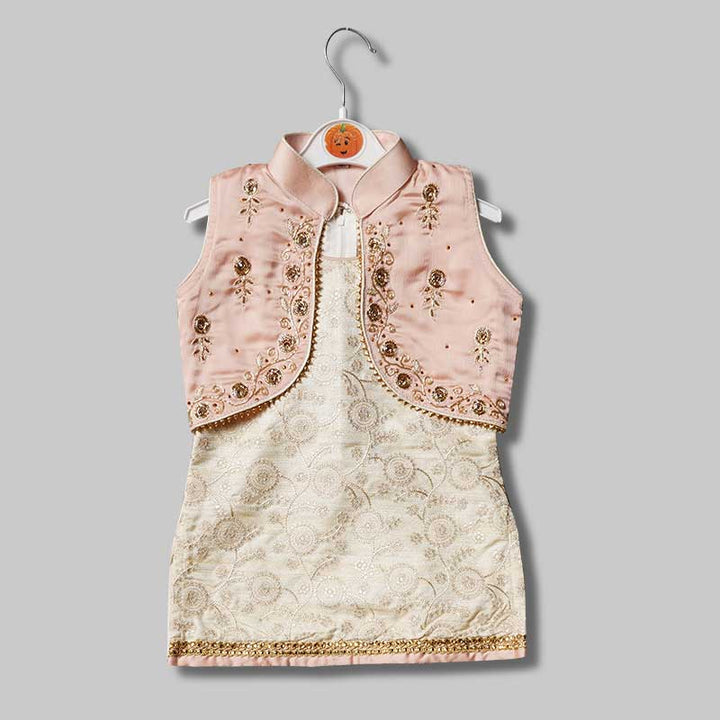 Peach Girls Punjabi Suit