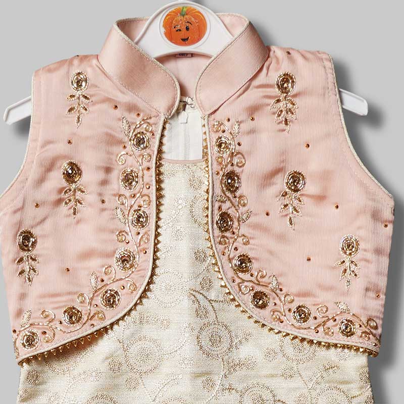 Peach Girls Punjabi Suit