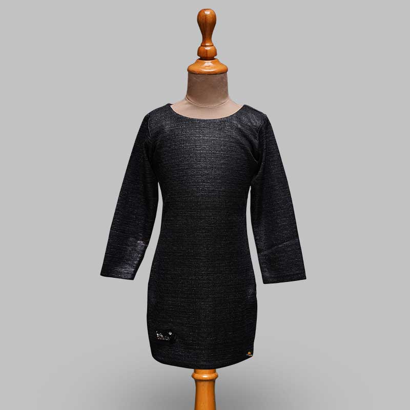 Black Girls Midi with Ponchos Inner View