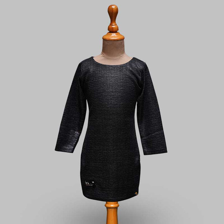 Black Girls Midi with Ponchos Inner View