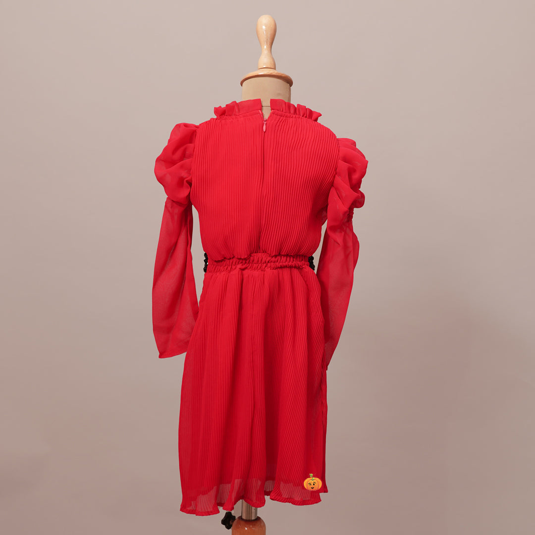 Short Midi Dress for Girls Back View