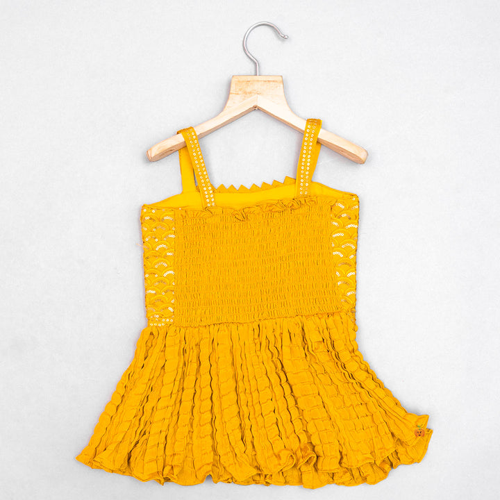 Peplum Kurti with Palazzo for Girls Top View