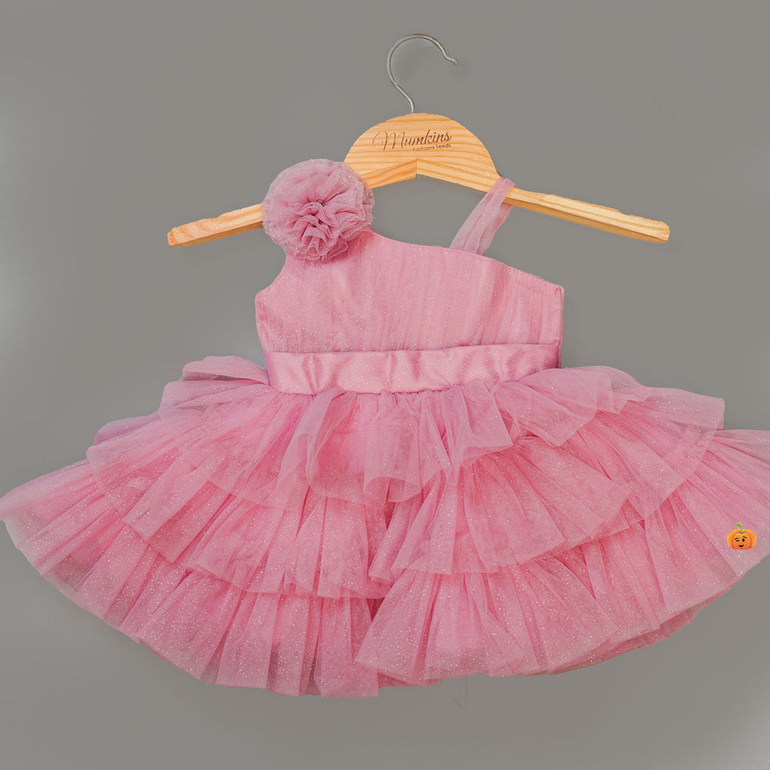 Onion Layered Baby Frock Front View