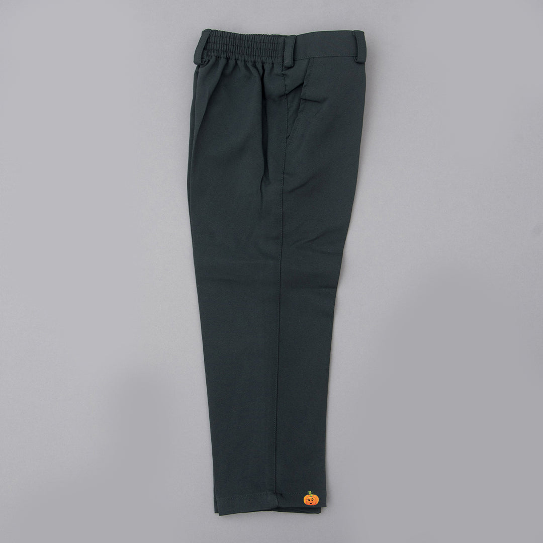 Green Boys Suit with Bow Tie Bottom View