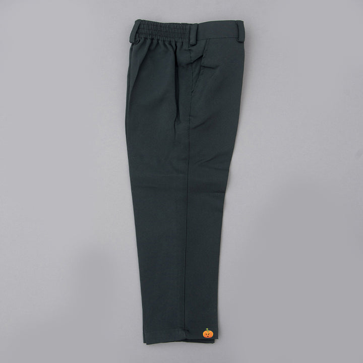 Green Boys Suit with Bow Tie Bottom View
