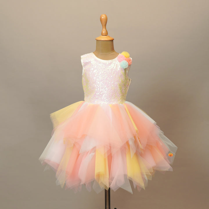 Multi Color Frock For Kids