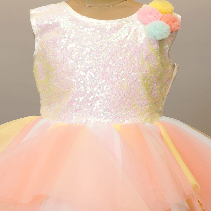 Multi Color Frock For Kids