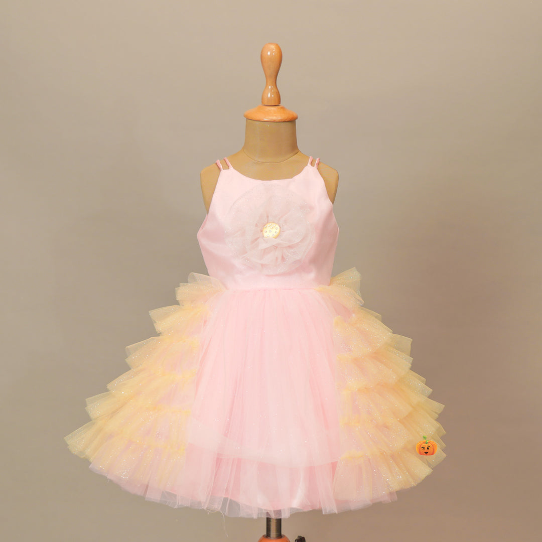 Layered Party Wear Frock Dress For Kids