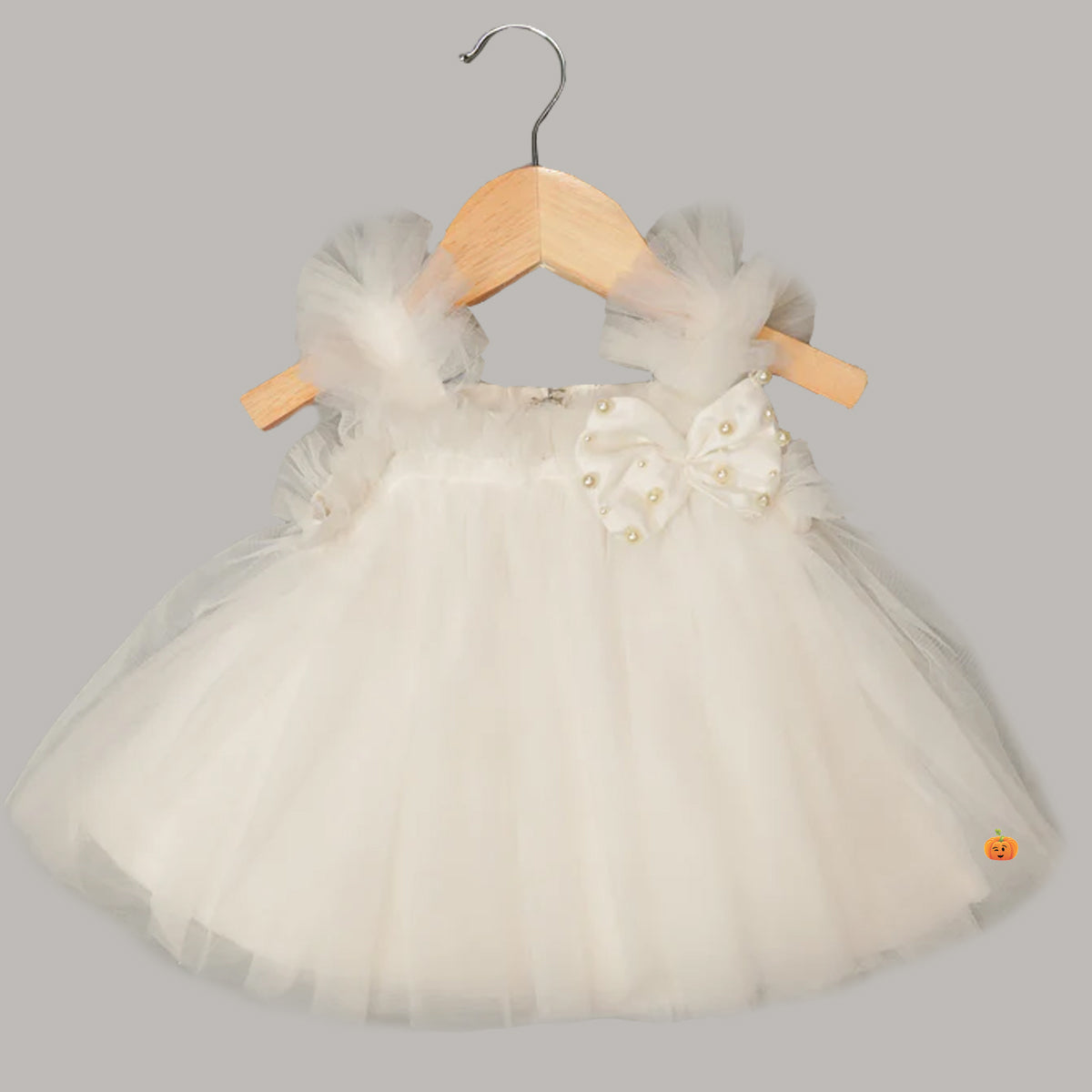 White party wear hotsell frock for baby girl