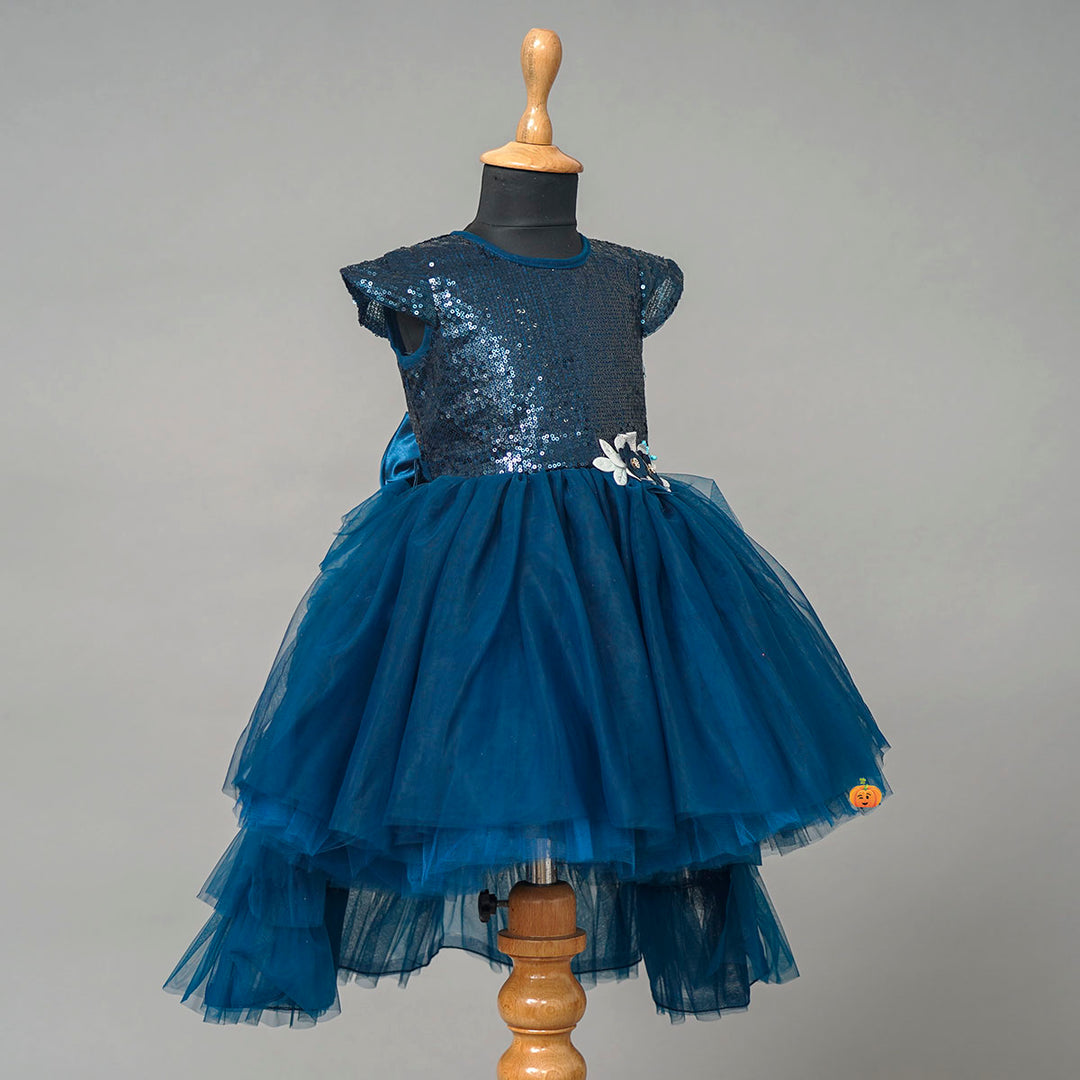 Rama High Low Girls Frock Side View
