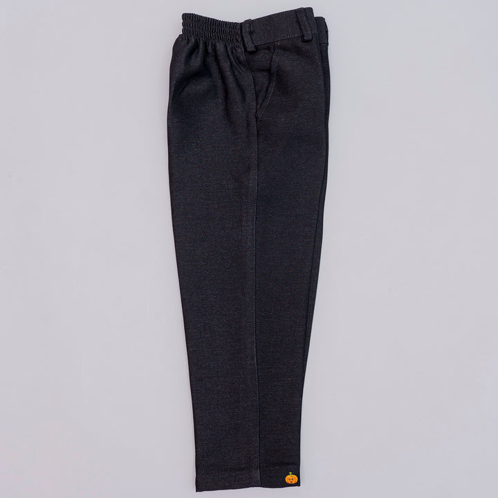 Black 3 Piece Boys Party Wear Dress Pant View