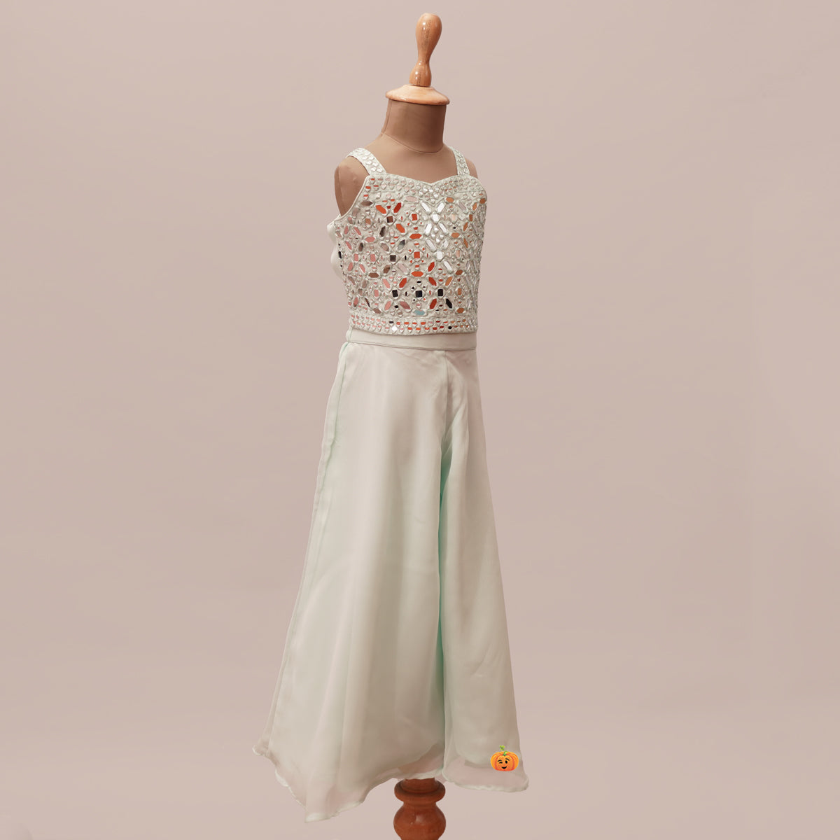 Floral Hand Block Print Dress Co-Ord Set With Kota Cotton Shrug – Vishnu