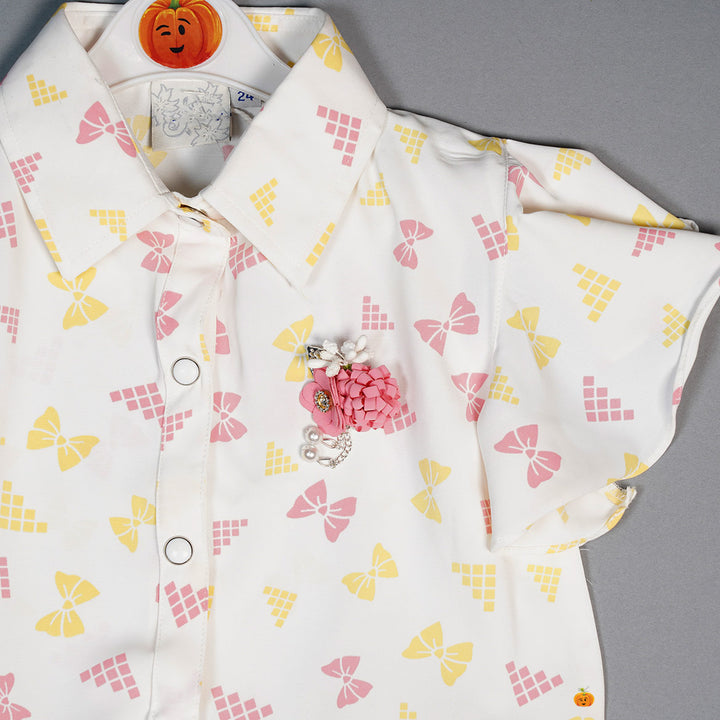 Pink Plazo Suit For Kids And Girls