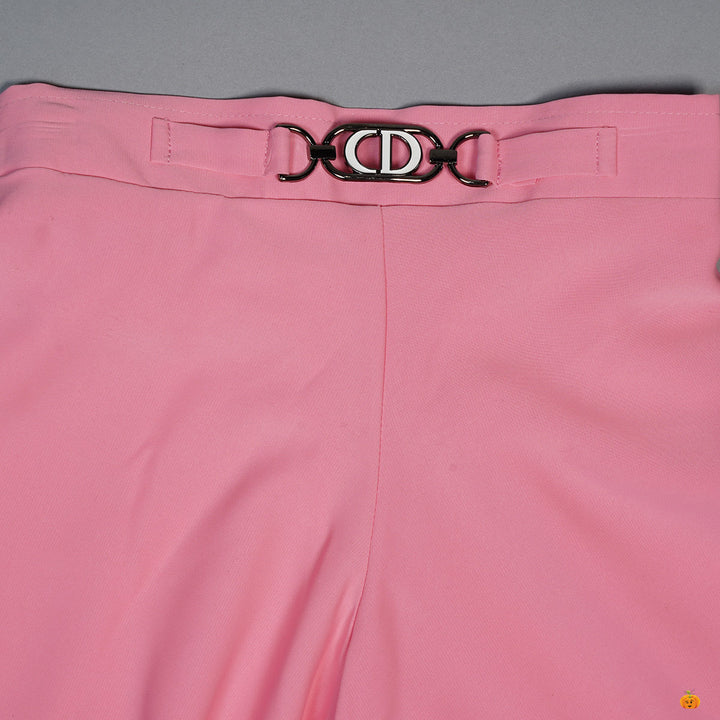 Pink Plazo Suit For Kids And Girls